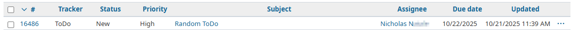 Screenshot showing column header alignment Screenshot showing column header alignment